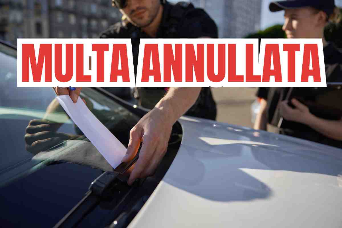 Annullare la multa