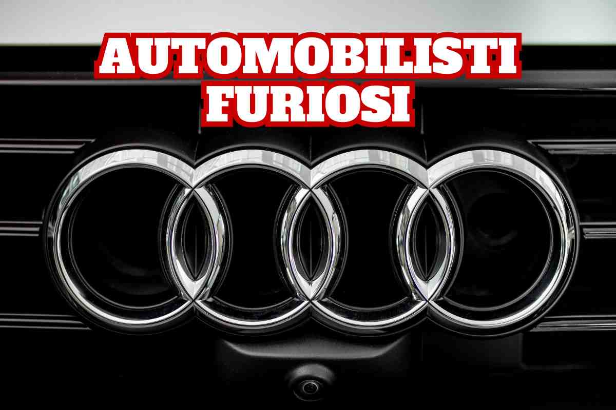 Taglio Audi, automobilisti furiosi
